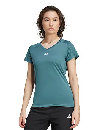 ADIDAS | Damen Fitnessshirt 	AEROREADY Train Essentials | petrol